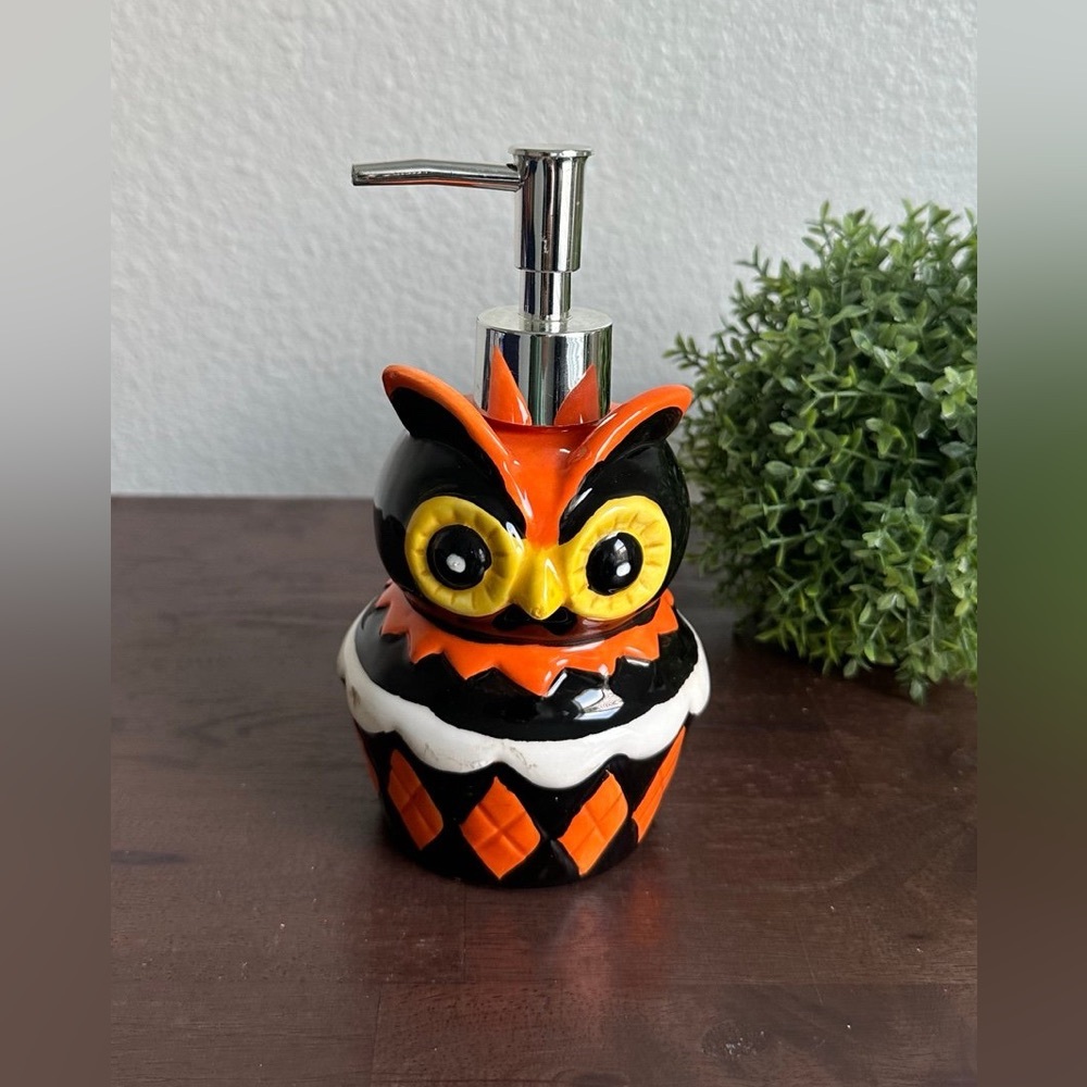 Johanna Parker Owl Halloween Soap Dispenser